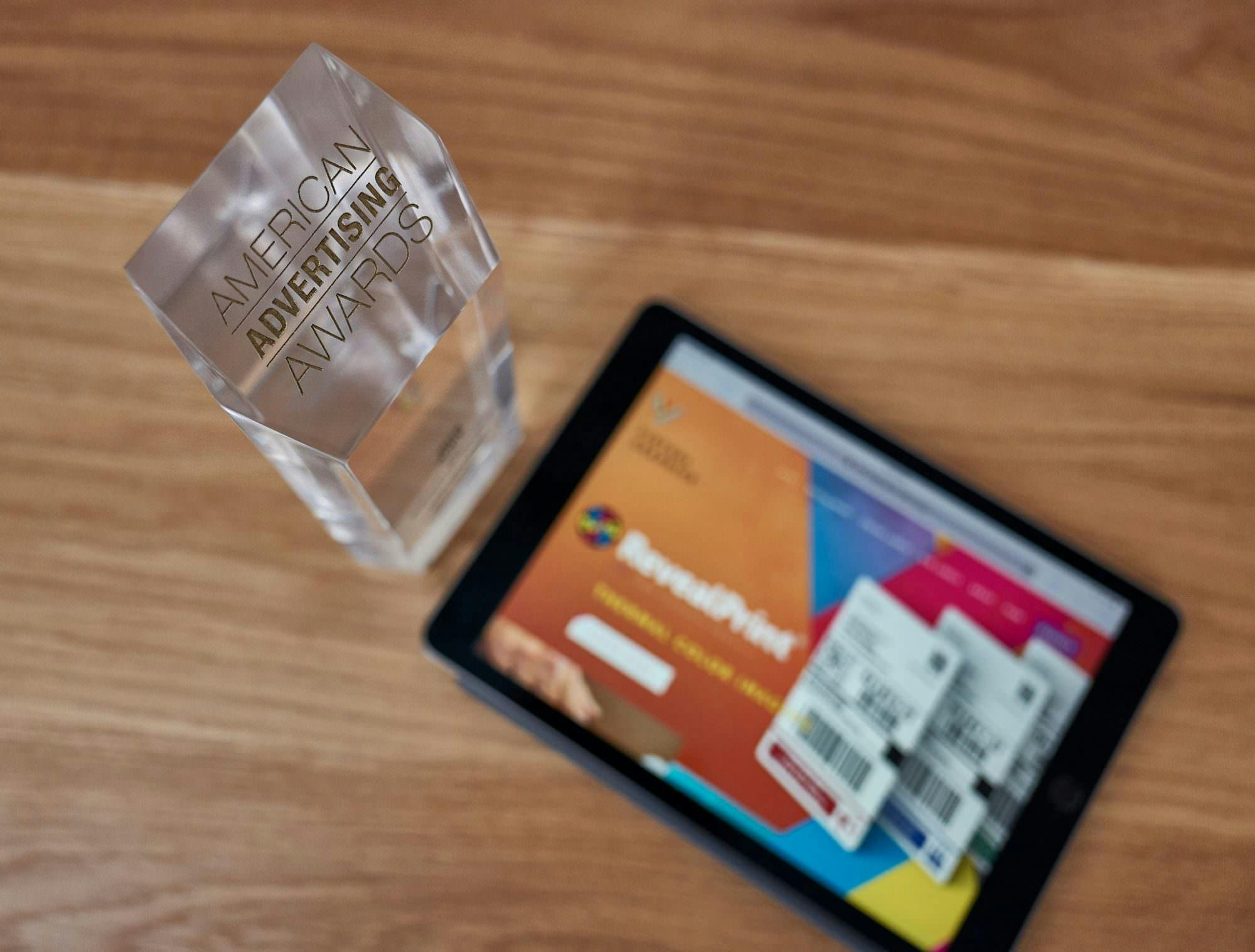 Gold Addy Award for Virtual Graphics Website Design